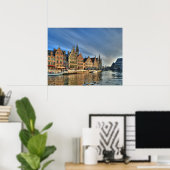 Centrum van Gent Poster (Thuiskantoor)