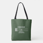 Centrum van het Muzikale Universum Alto Clef Docen Tote Bag (Achterkant)