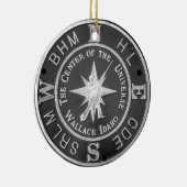 centrum van het universum in Wallace Idaho Keramisch Ornament (Rechts)