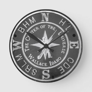 centrum van het universum in Wallace Idaho Ronde Klok