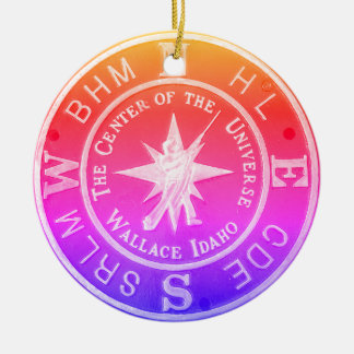 centrum van het universum in Wallace Idaho V2 Keramisch Ornament