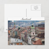 Centrum van Innsbruck Briefkaart (Voorkant / Achterkant)