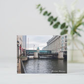 centrum van moedwillige riverfront en architectuur briefkaart (Staand voorkant)