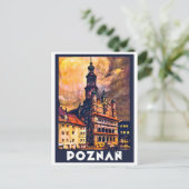 centrum van Poznan Briefkaart (Staand voorkant)
