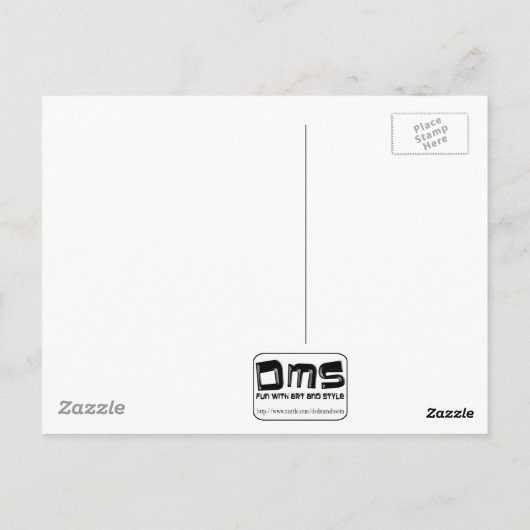 centrum van zuidelijk magnolia briefkaart (Achterkant)