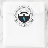Centrum voor Baard Gerelateerde Leren Sticker (Tas)