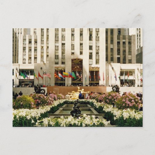 centrum voor rockefeller briefkaart (Voorkant)