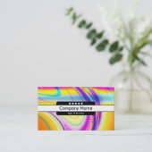 Centrumband 5 vlekken - Fractal Abstract 061012f Visitekaartje (Staand voorkant)