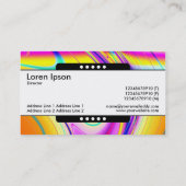 Centrumband 5 vlekken - Fractal Abstract 061012f Visitekaartje (Achterkant)