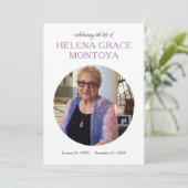 centrumcirkel foto memorial programmakaart (Staand voorkant)