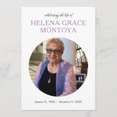 centrumcirkel foto memorial programmakaart (Voorkant)