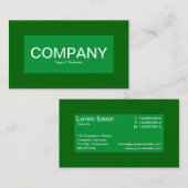 Centrumlabel - Grasgroen met Groen 006600 Visitekaartje (Voorkant / Achterkant)