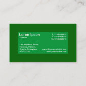 Centrumlabel - Grasgroen met Groen 006600 Visitekaartje (Achterkant)