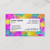 Centrumlabel v4 - 3d bloemen visitekaartje (Achterkant)