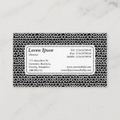 Centrumlabel v5 - Wavy - Wit op zwart Visitekaartje (Achterkant)