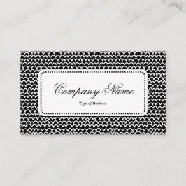 Centrumlabel v5 - Wavy - Wit op zwart Visitekaartje