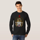 Centurion Bichon Frise Ancient Rome Roman Empire D T-shirt (Voorkant volledig)