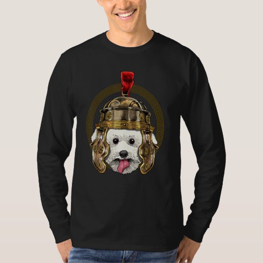 Centurion Bichon Frise Ancient Rome Roman Empire D T-shirt (Voorkant)