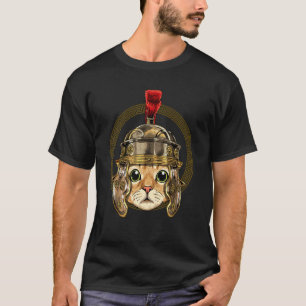 Centurion Cat Kat Ancient Rome Roman Animal C T-shirt