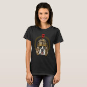 Centurion French Bulldog Ancient Rome Roman Empire T-shirt (Voorkant volledig)