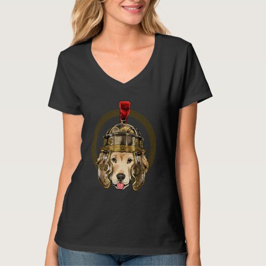 Centurion Labrador Retriever Ancient Rome Roman Em T-shirt (Voorkant)