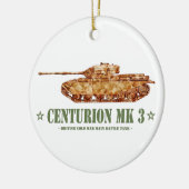 Centurion MK 3 Tank Britse MBT van de Koude Oorlog Keramisch Ornament (Links)