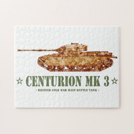 Centurion MK 3 Tank Britse MBT van de Koude Oorlog Legpuzzel (Horizontaal)