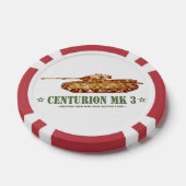 Centurion MK 3 Tank Britse MBT van de Koude Oorlog Poker Chips (Enkel)