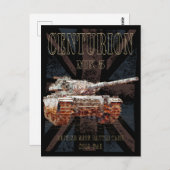 Centurion MK 5 MBT. Britse Main Battle Tank Briefkaart (Voorkant / Achterkant)