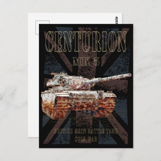 Centurion MK 5 MBT. Britse Main Battle Tank Briefkaart (Voorkant / Achterkant)