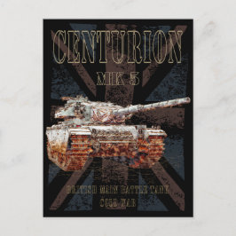 Centurion MK 5 MBT. Britse Main Battle Tank Briefkaart