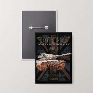 Centurion MK 5 MBT. Britse Main Battle Tank Button