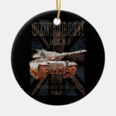 Centurion MK 5 MBT. Britse Main Battle Tank Keramisch Ornament (Voorkant)
