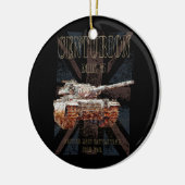 Centurion MK 5 MBT. Britse Main Battle Tank Keramisch Ornament (Links)