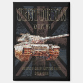 Centurion MK 5 MBT. Britse Main Battle Tank Magneet (Voorkant)