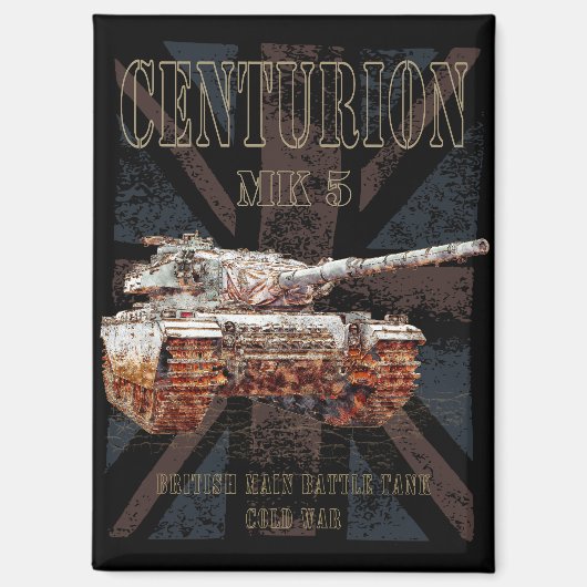 Centurion MK 5 MBT. Britse Main Battle Tank Magneet (Voorkant)