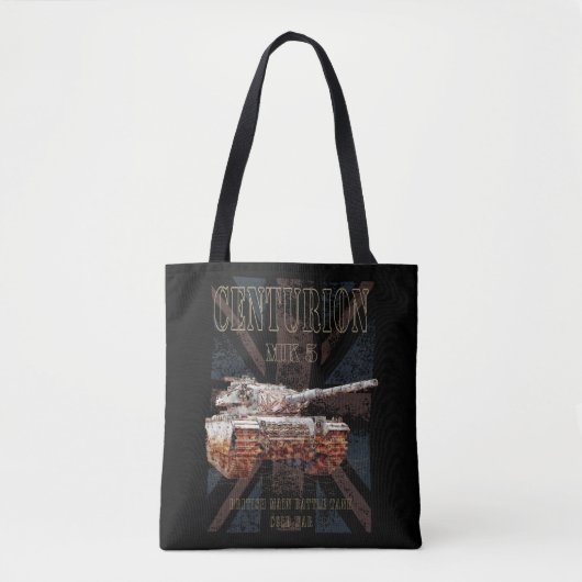 Centurion MK 5 MBT. Britse Main Battle Tank Tote Bag (Voorkant)