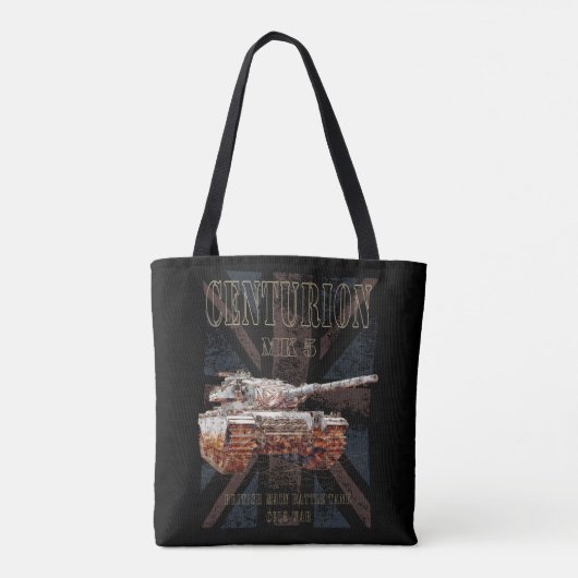 Centurion MK 5 MBT. Britse Main Battle Tank Tote Bag (Achterkant)