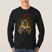 Centurion Pug Oude Rome Romeinse Rijk Puppy Pug T-shirt (Voorkant)