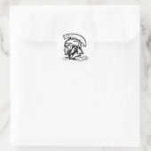 Centurion Spartan Roman Ronde Sticker (Tas)