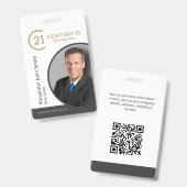 Century 21 Makelaar ID Kaart Badge (Voor- en achterkant)