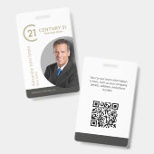 Century 21 Makelaar ID Kaart Badge (Voor- en achterkant)