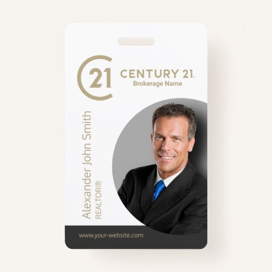 Century 21 Realtor ID-Kaart Badge (Voorkant)