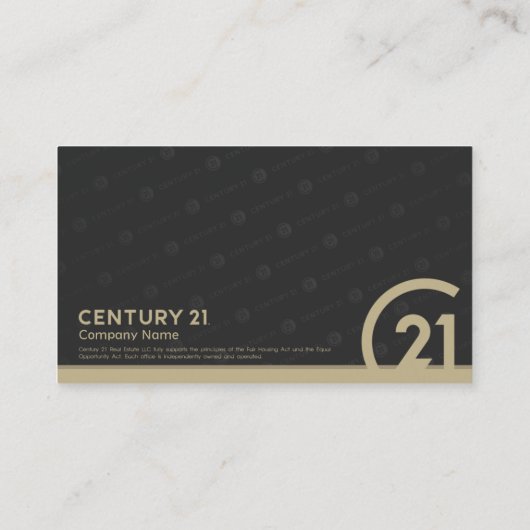 Century 21 Rebrand Visitekaartje Design (Achterkant)