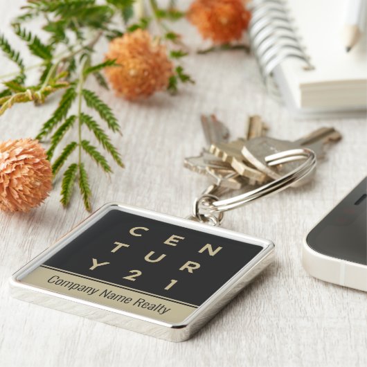 Century 21 Sleutelhanger Square (Zijkant)