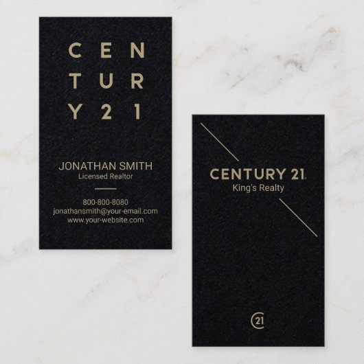 Century 21 Visitekaartje (Voorkant / Achterkant)