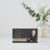 Century 21 Visitekaartje zwart Gold (Staand voorkant)