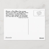 Century bij Fort Davis Briefkaart (Achterkant)