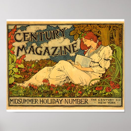 Century Magazine Midzomer Holiday Advertisation Poster (Voorkant)