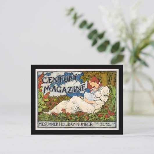 Century Magazine Midzomer Vakantiegetal Feestdagenkaart (Staand voorkant)